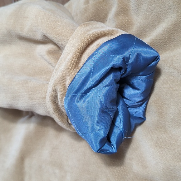 Shipton Fur Lined Jacket Vintage 70s Size Large in Tan - Picture 7 of 9